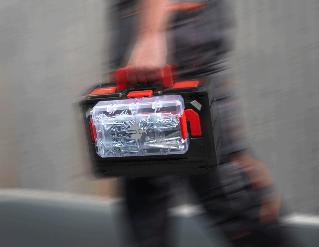 STRAUSSbox System: STRAUSSbox x-small + schwarz/rot 3