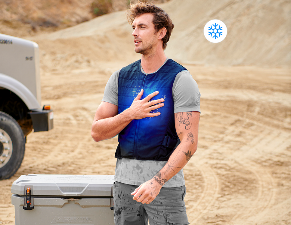Gilet Rinfrescante HeatPaxx HPXfresh – Raffreddamento A Evaporazione, Unisex, Taglie S-4XL, Nero - 3