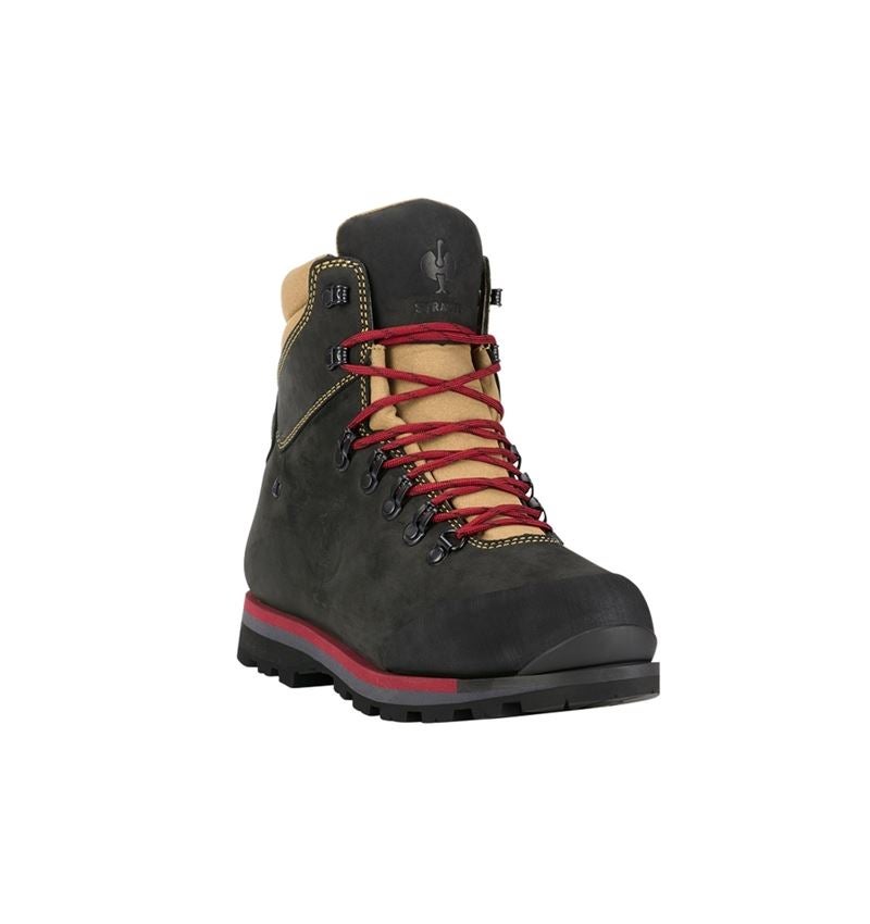 O6: O6 Berufsschuhe e.s. Darak II + schwarz/walnuss/rubin 2