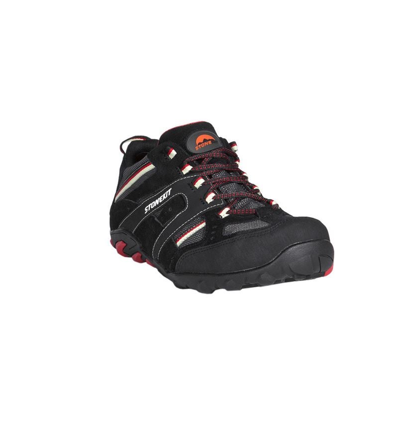 Schuhe: STONEKIT S1 Sicherheitshalbschuhe Zürich + schwarz/grau/rot 2