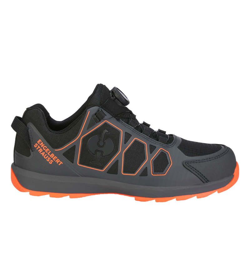 S1: S1 Sicherheitshalbschuhe e.s. Baham II low + anthrazit/warnorange