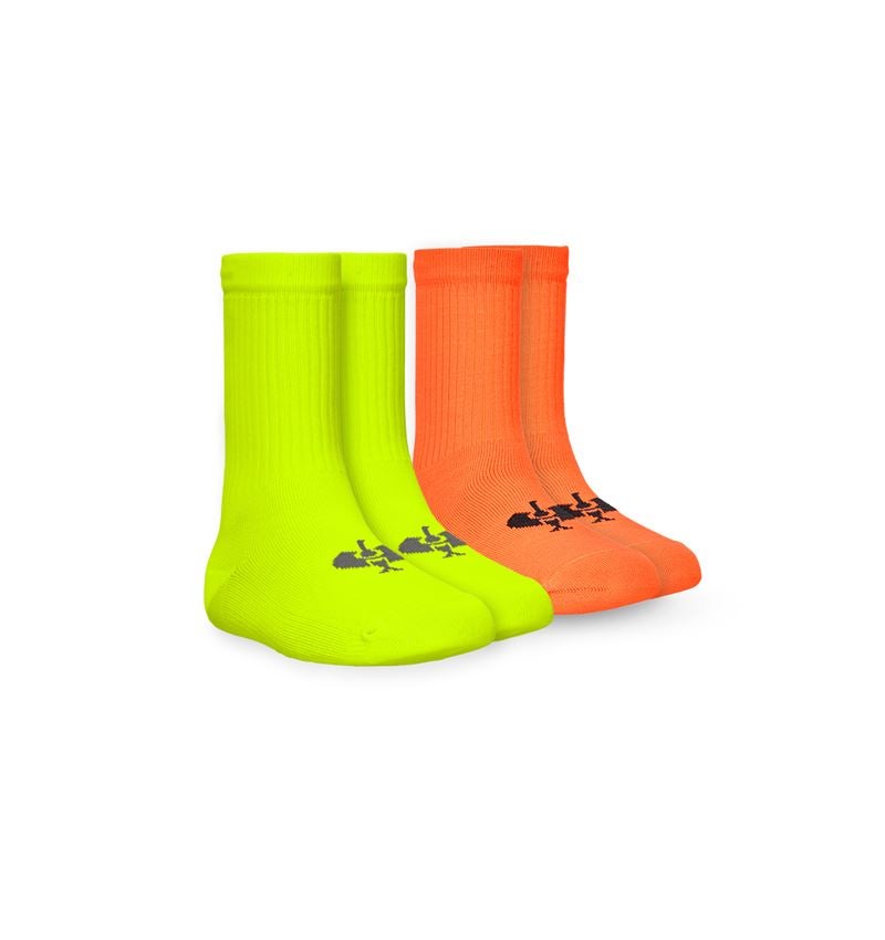 Socken | Strümpfe: e.s. Allseason Socken Function light/high, Kinder + warnorange+warngelb