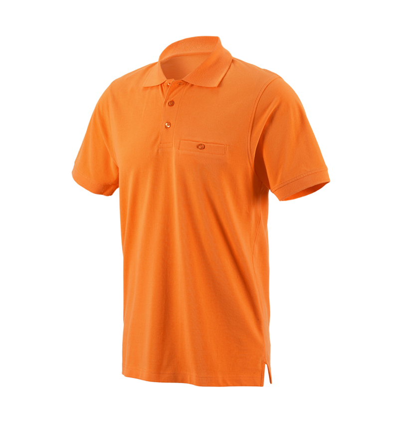 Shirts & Co.: e.s. Polo-Shirt cotton Pocket + orange