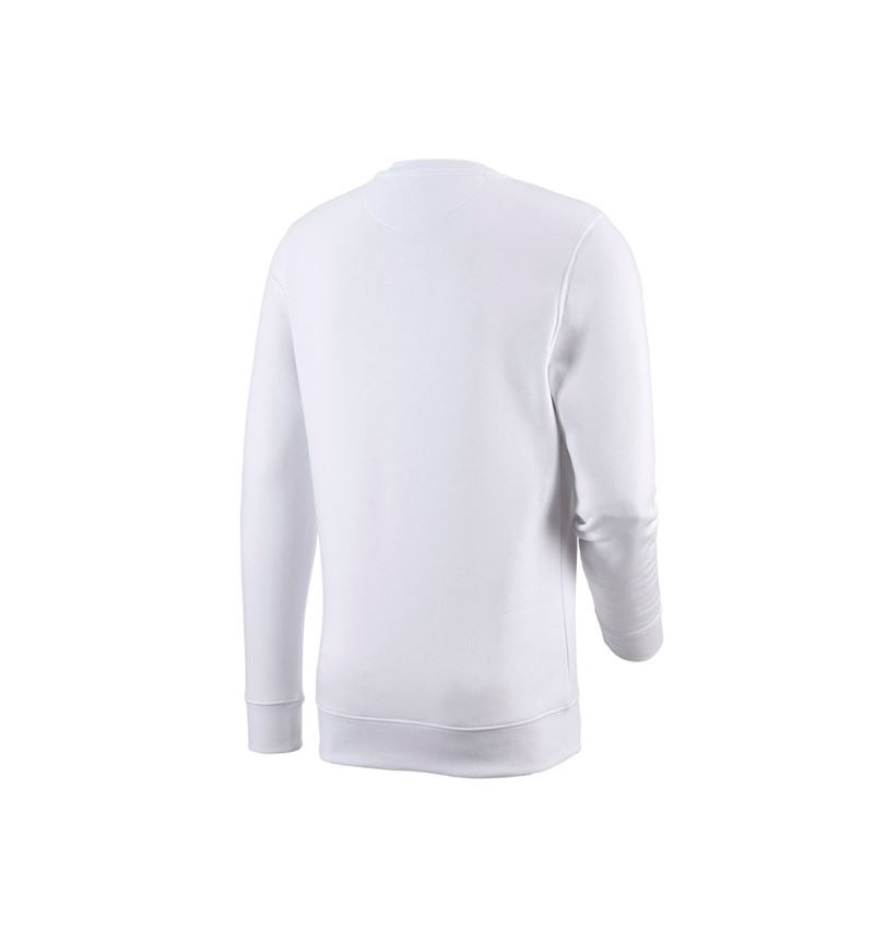 Shirts & Co.: e.s. Sweatshirt poly cotton + weiß 4