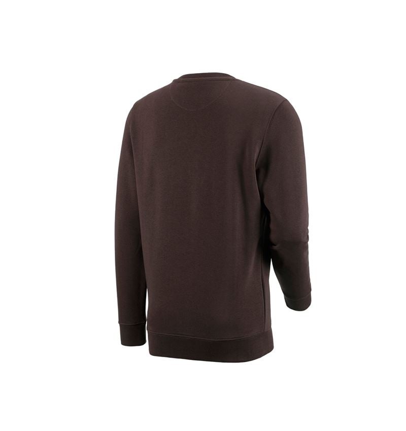 Shirts & Co.: e.s. Sweatshirt poly cotton + braun 2