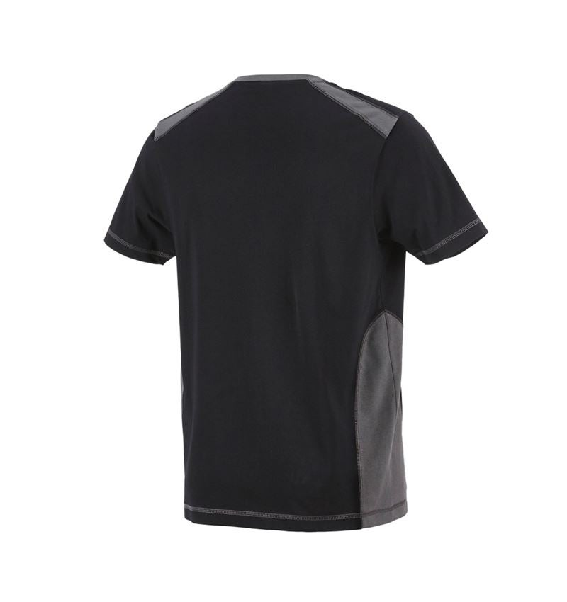 Shirts & Co.: T-Shirt cotton e.s.active + schwarz/anthrazit 3