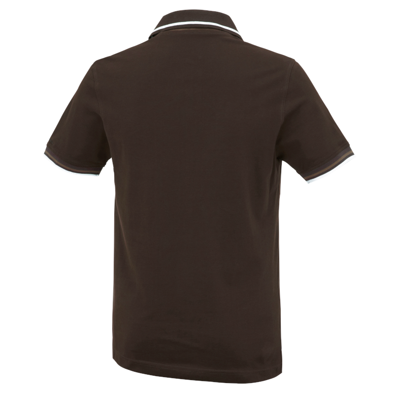 Shirts & Co.: e.s. Polo-Shirt cotton Deluxe Colour + kastanie/haselnuss 3