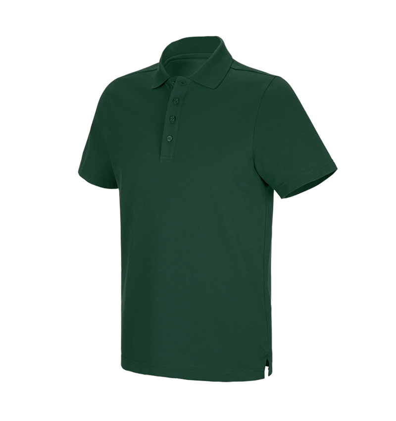 Shirts & Co.: e.s. Funktions Polo-Shirt poly cotton + grün 3
