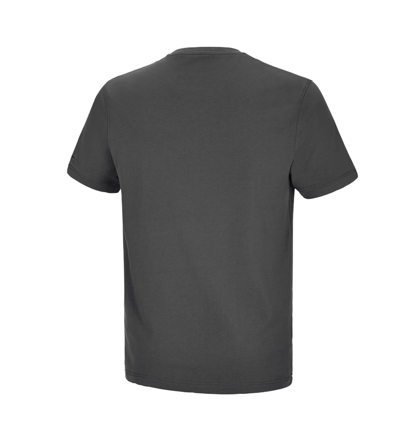Shirts & Co.: e.s. T-Shirt cotton stretch Pocket + anthrazit 1