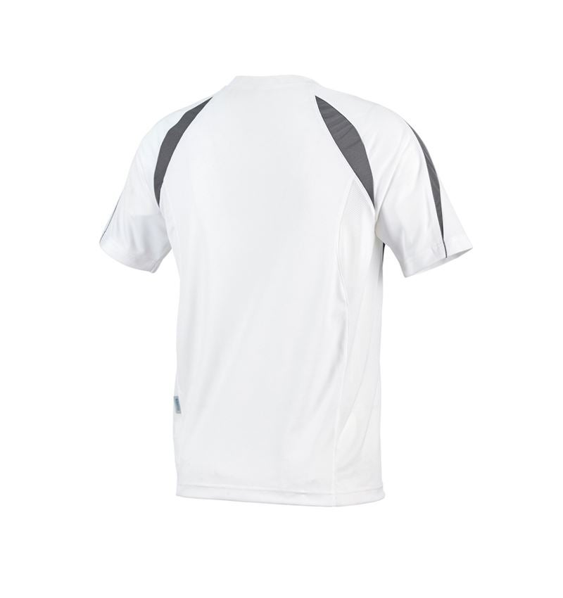 Shirts & Co.: e.s. Funktions-T-Shirt poly Silverfresh + weiß/zement 3