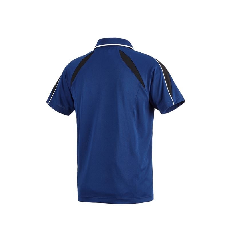 Shirts & Co.: e.s. Funktions Polo-Shirt poly Silverfresh + kornblau/schwarz 3