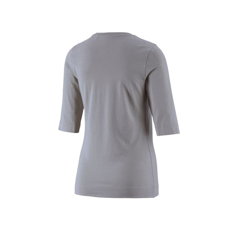 Maglie | Pullover | Bluse: e.s. maglia con manica a 3/4 cotton stretch, donna + platino 2