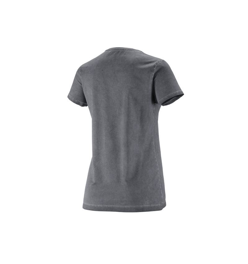 Shirts & Co.: e.s. T-Shirt vintage cotton stretch, Damen + zement vintage 1