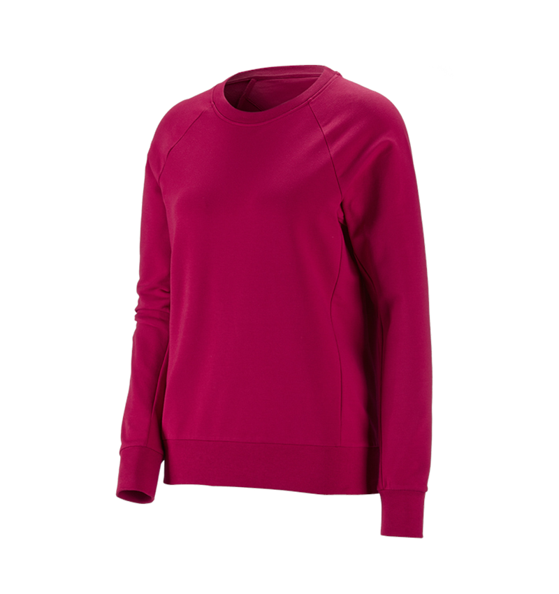 Geschenkideen: e.s. Sweatshirt cotton stretch, Damen + beere