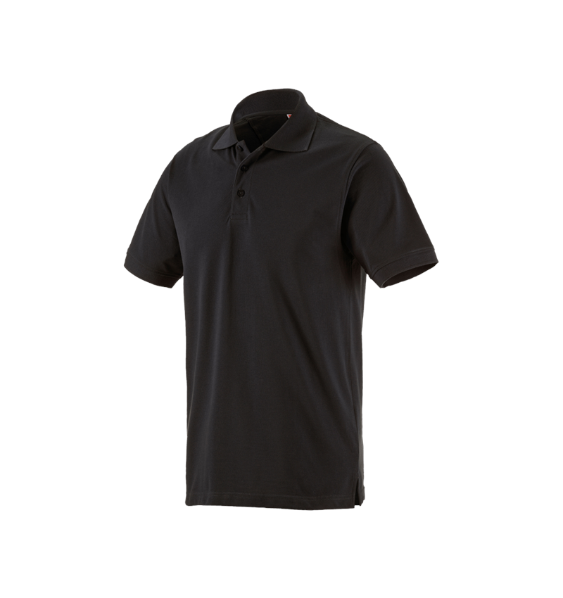 Shirts & Co.: Piqué-Polo e.s.industry + schwarz