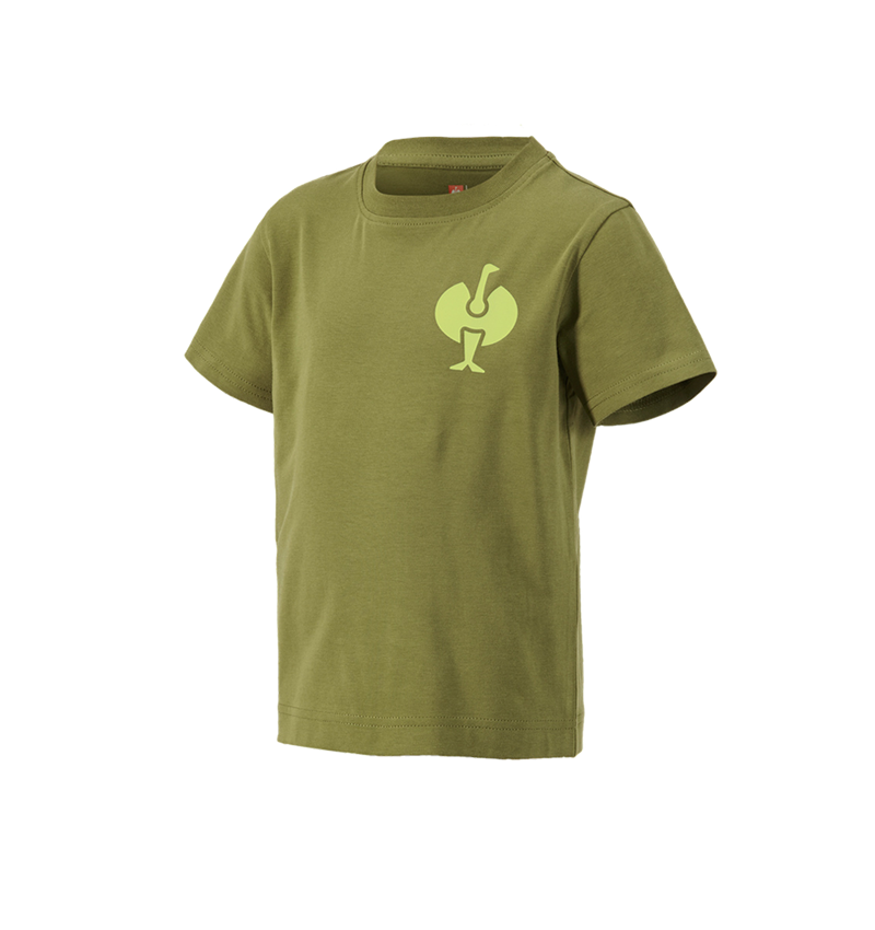 Kleine Geschenke: T-Shirt e.s.trail, Kinder + wacholdergrün/limegrün 2