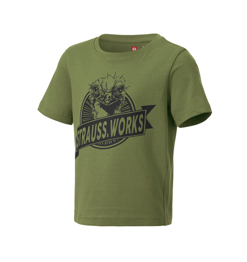 Shirts & Co.: T-Shirt e.s.iconic works, Kinder + berggrün 4