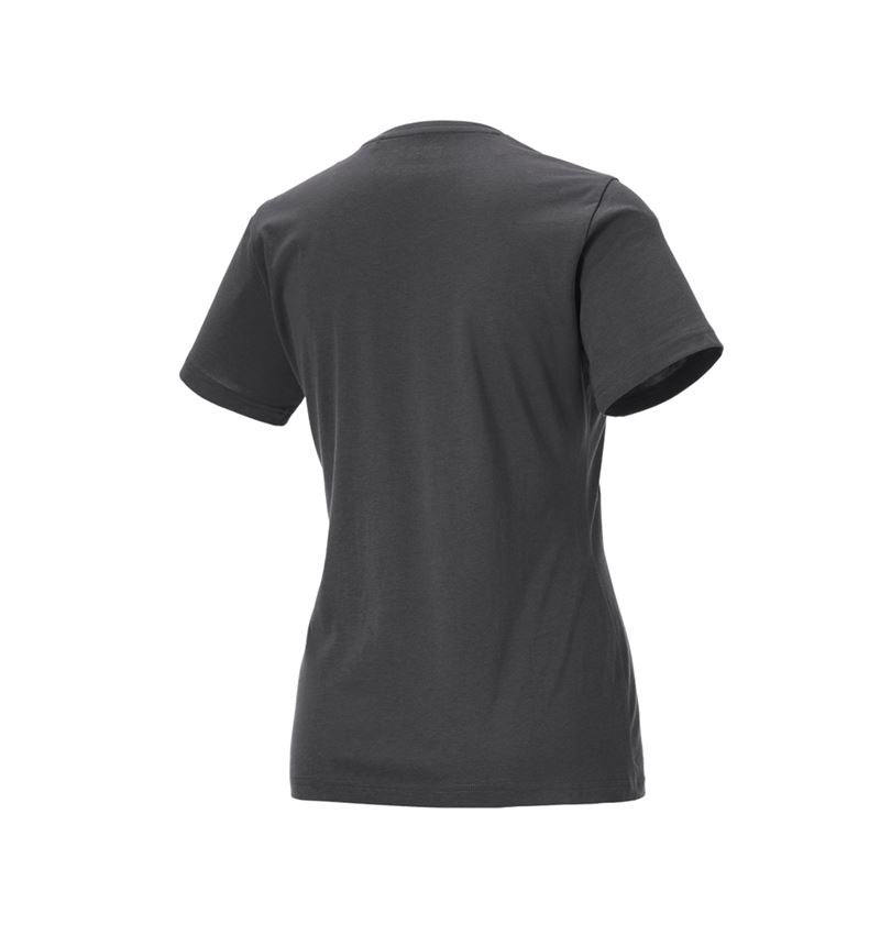 Maglie | Pullover | Bluse: T-shirt e.s.iconic works, donna + grigio carbone 4