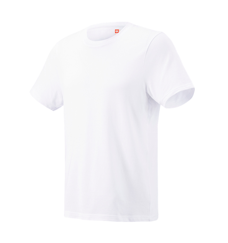 Shirts & Co.: e.s. Piqué-T-Shirt cotton light + weiß 5