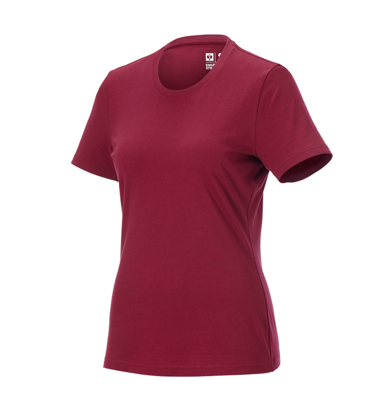 Shirts & Co.: e.s. T-Shirt cotton light, Damen + bordeaux 2