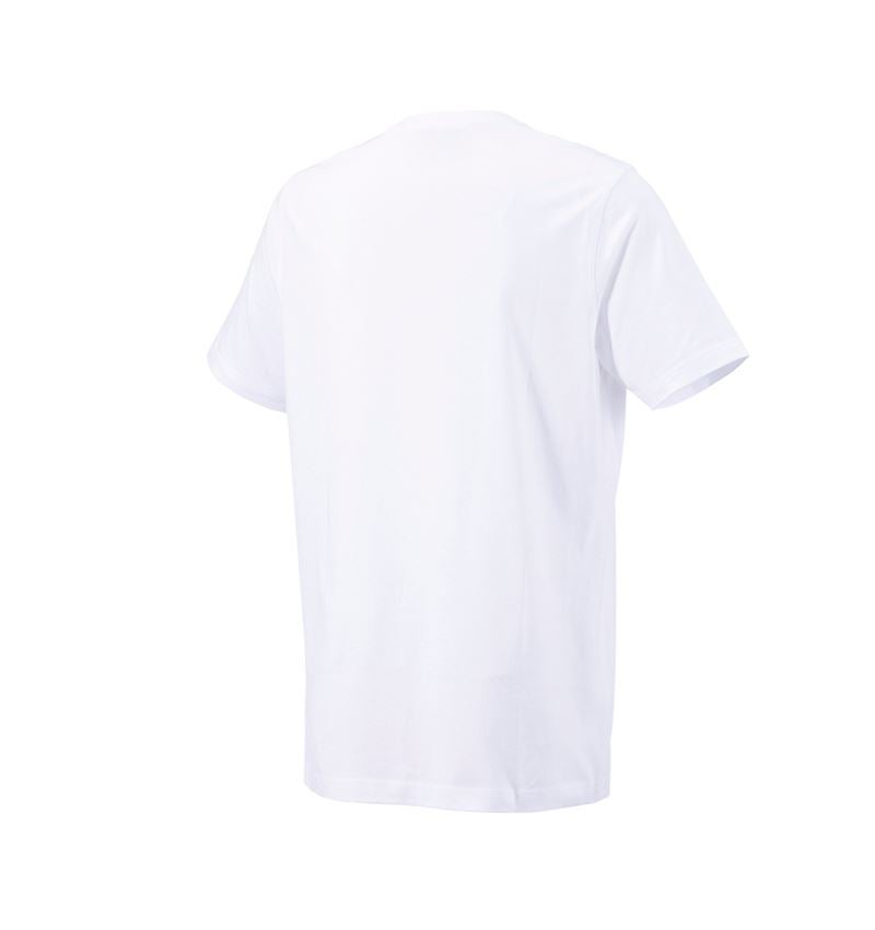 Maglie | Pullover | Camicie: e.s. t-shirt cotton, long fit + bianco 6