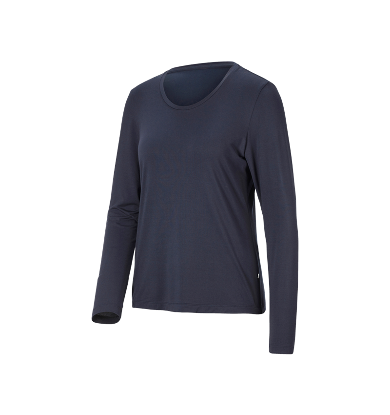 Shirts & Co.: Modal-Longsleeve e.s.avida, Damen + dunkelblau 2