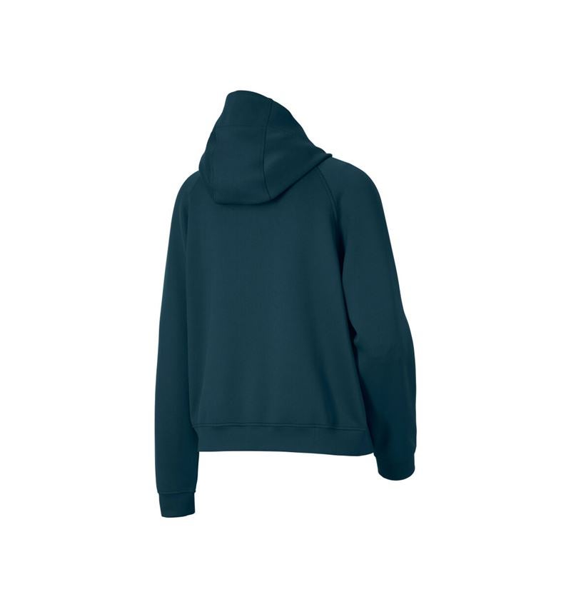 Shirts & Co.: Modal-Hoody e.s.avida, Damen + seeblau 4
