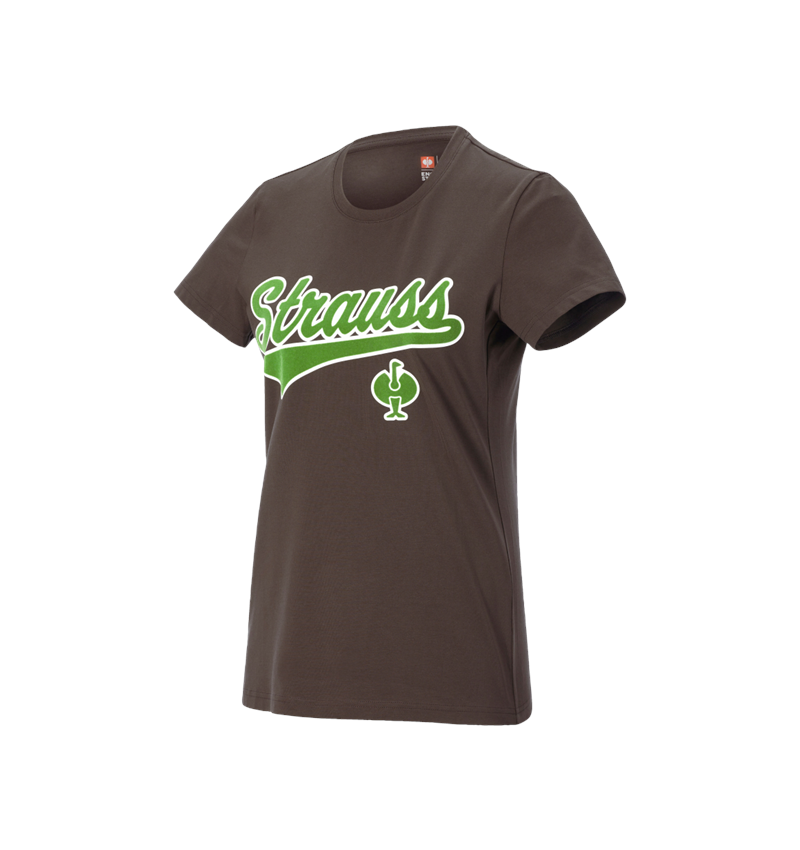 Shirts & Co.: T-Shirt e.s.e:pic, Damen + kastanie/seegrün 1