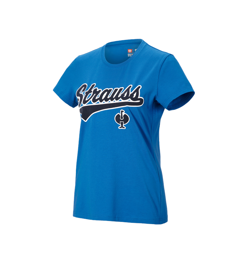 Shirts & Co.: T-Shirt e.s.e:pic, Damen + enzianblau/graphit 1