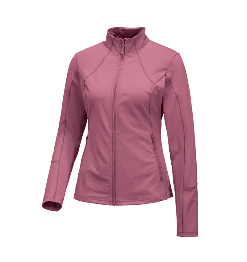 Shirts & Co.: e.s. Funktions Sweatjacke solid, Damen + altrosa 1