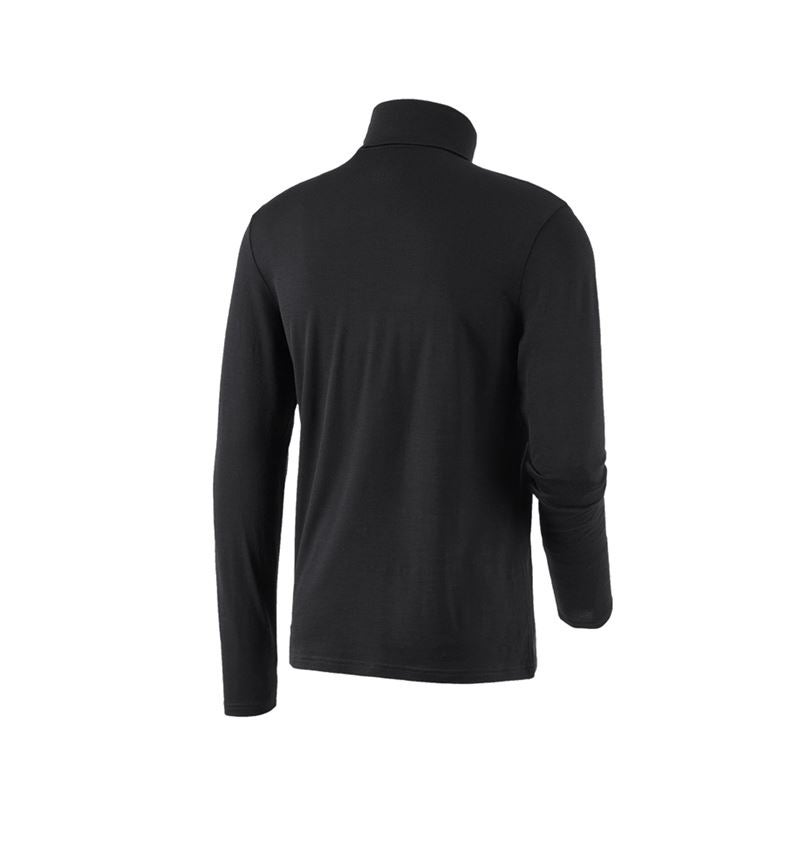 Themen: Rollkragenshirt Merino e.s.trail + schwarz 6