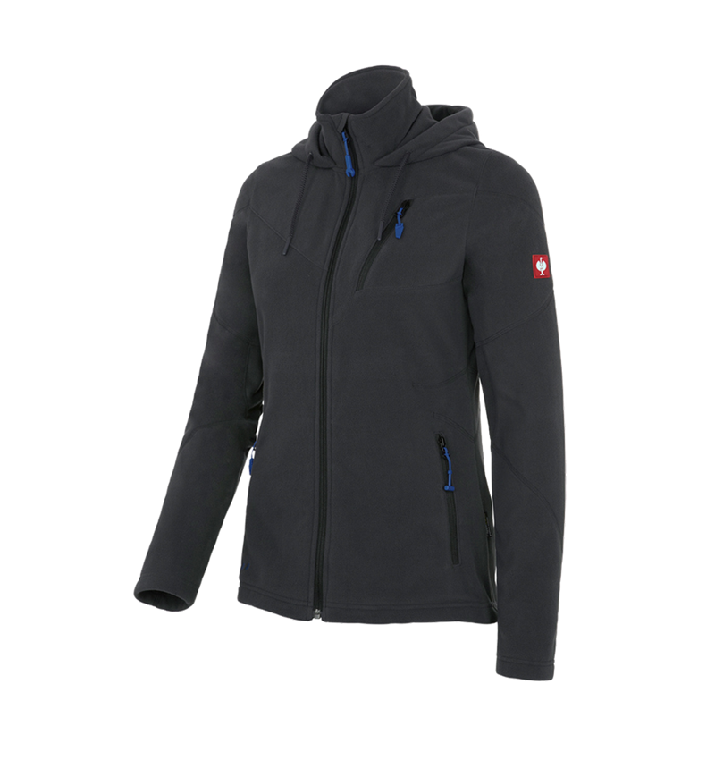 Jacken: Kapuzen Fleece Jacke e.s.motion 2020, Damen + graphit 2