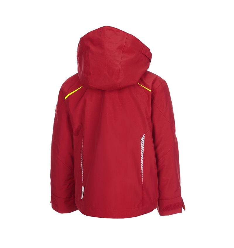 Jacken: 3 in 1 Funktionsjacke e.s.motion 2020, Kinder + feuerrot/warngelb 2