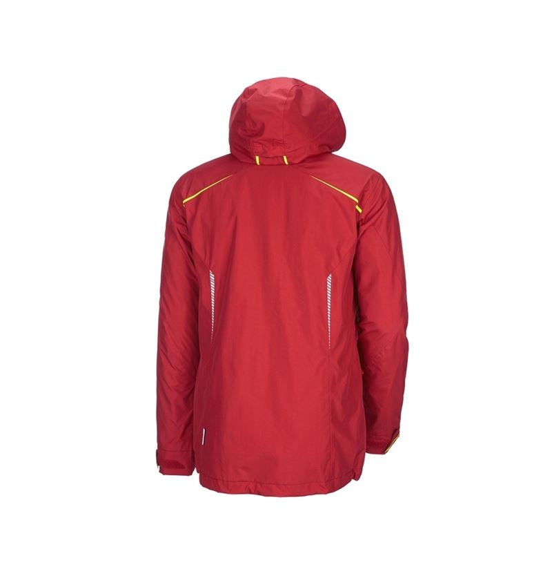 Themen: 3 in 1 Funktionsjacke e.s.motion 2020, Herren + feuerrot/warngelb 3