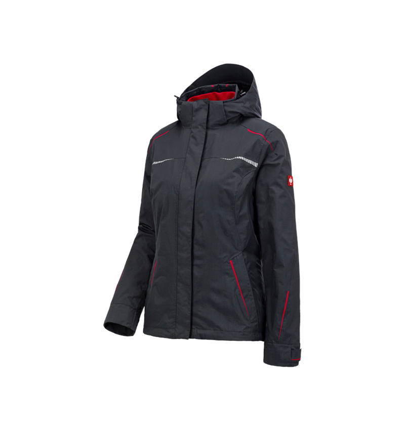 Jacken: 3 in 1 Funktionsjacke e.s.motion 2020, Damen + graphit/feuerrot 4
