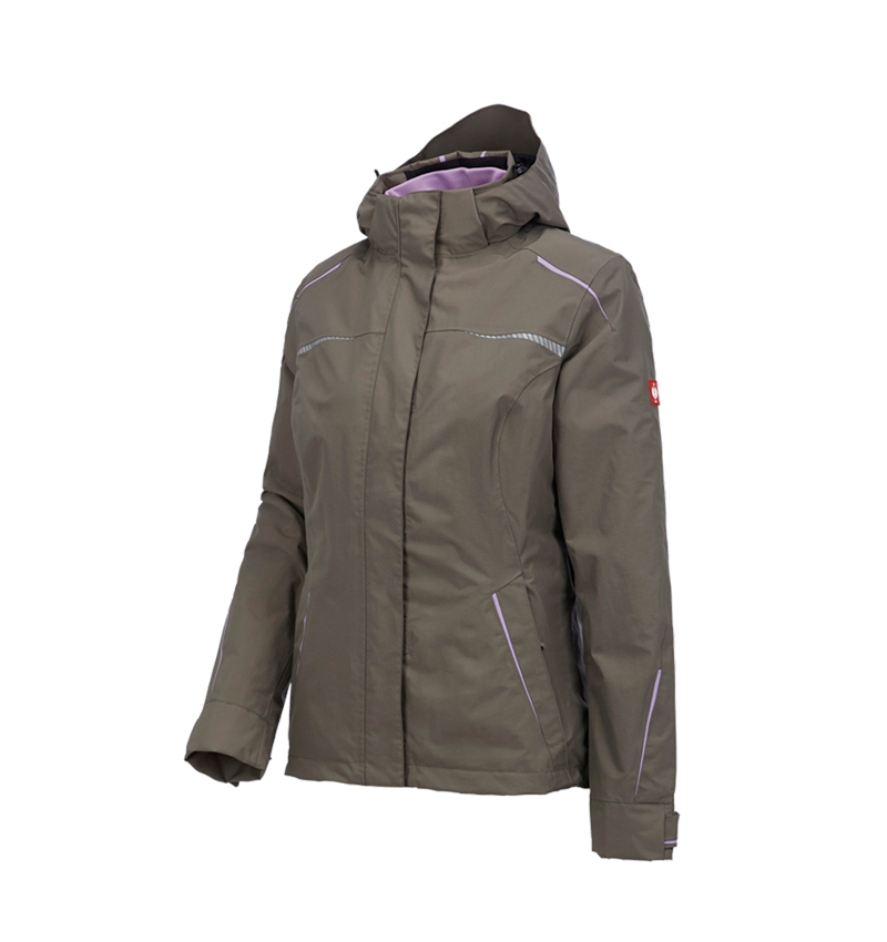 Jacken: 3 in 1 Funktionsjacke e.s.motion 2020, Damen + stein/lavendel 2