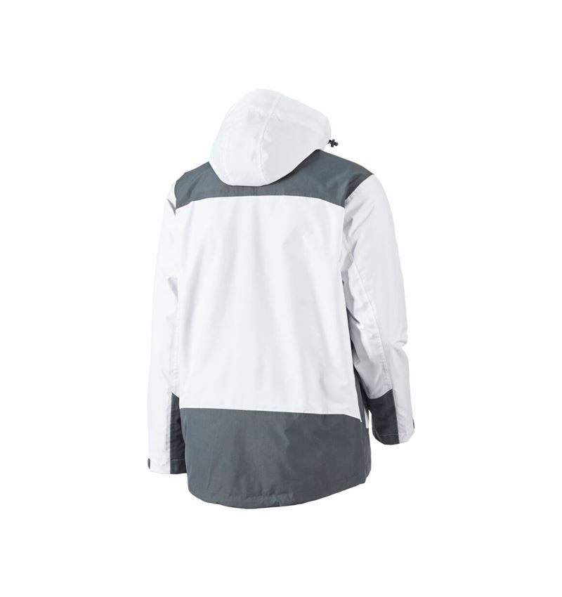 Arbeitsjacken: e.s. 3 in 1 Funktionsjacke, Herren + weiß/grau 3