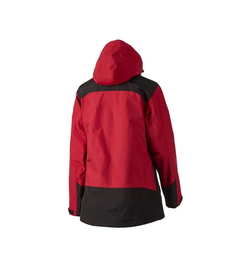 Jacken: e.s. 3 in 1 Damen Funktionsjacke + rot/schwarz 3