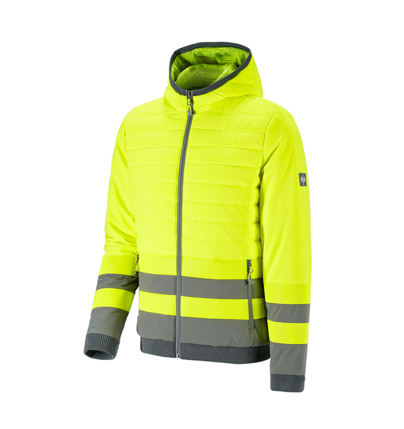 Jacken: Warnschutz Wendejacke e.s.motion ten + warngelb/granit 2