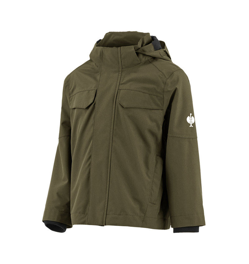 Jacken: Regenjacke e.s.concrete, Kinder + schlammgrün 2
