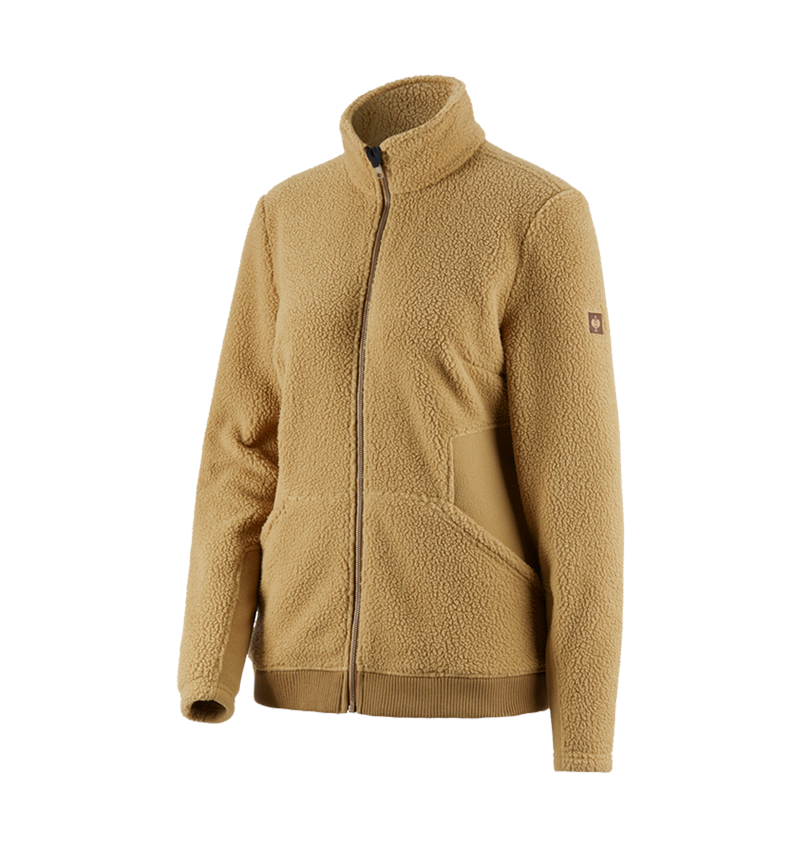 Jacken: Faserpelz Jacke e.s.vintage, Damen + sepia 2