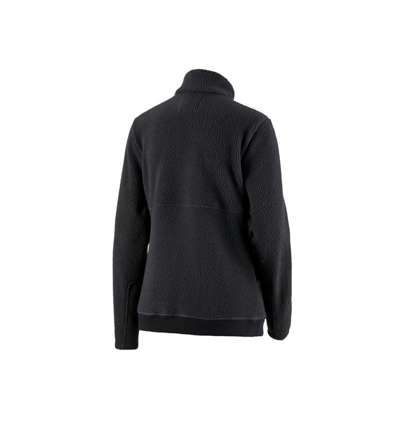 Jacken: Faserpelz Jacke e.s.vintage, Damen + schwarz 3
