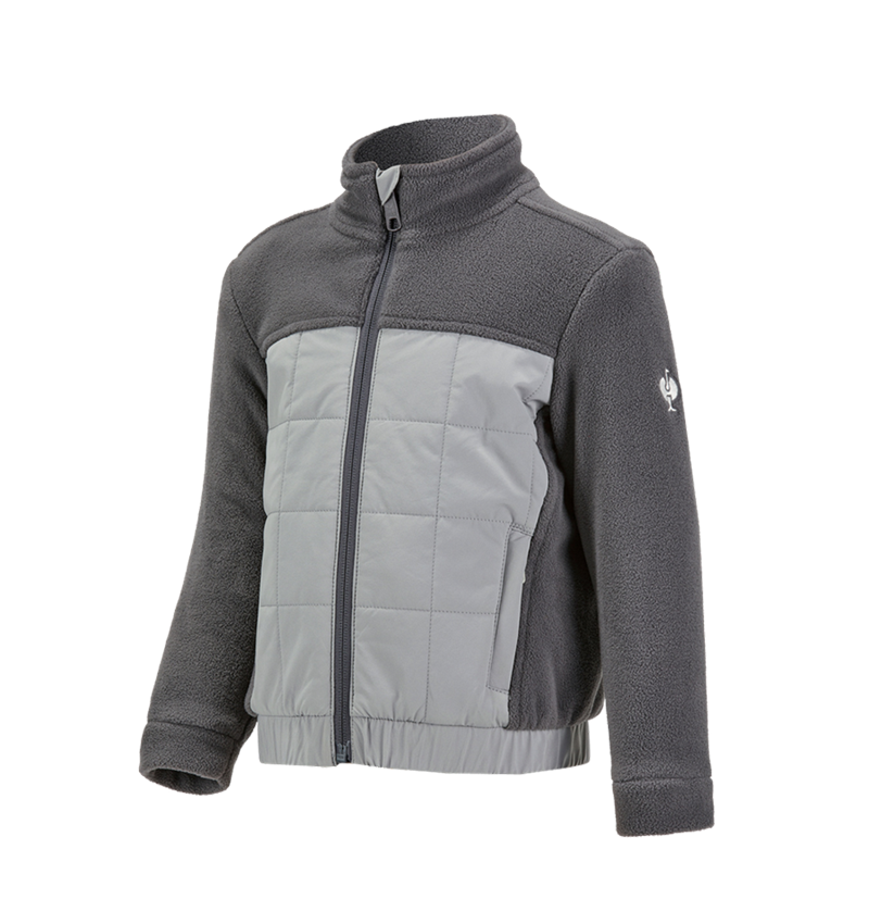 Jacken: Hybrid Fleecejacke e.s.concrete, Kinder + anthrazit/perlgrau 2