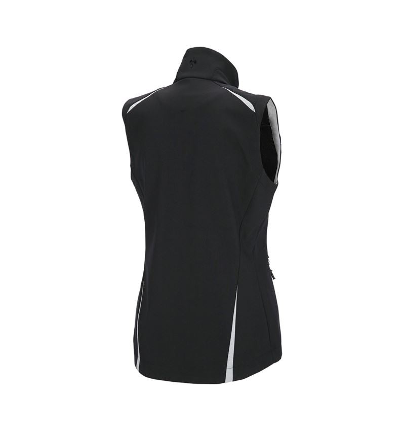 Westen: Softshell Weste e.s.motion 2020, Damen + schwarz/platin 3