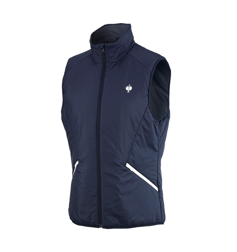 Gilet: Gilet e.s.trail + blu profondo/bianco 3