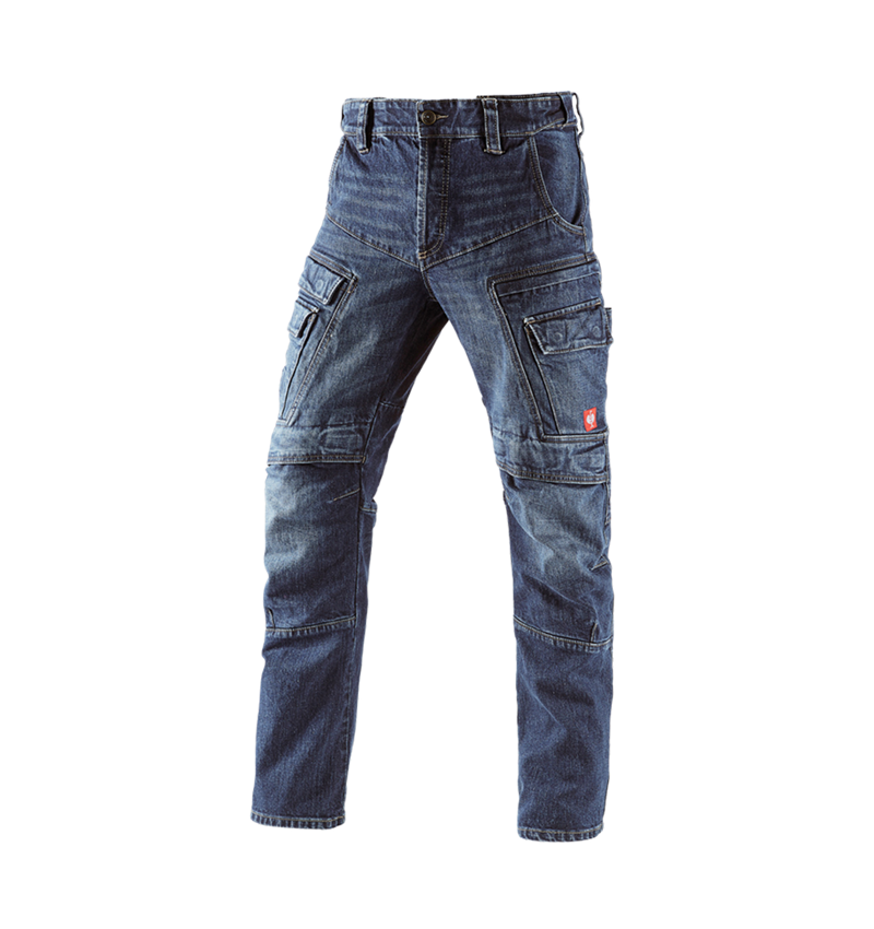 Hosen: e.s. Cargo Worker-Jeans POWERdenim + darkwashed 4
