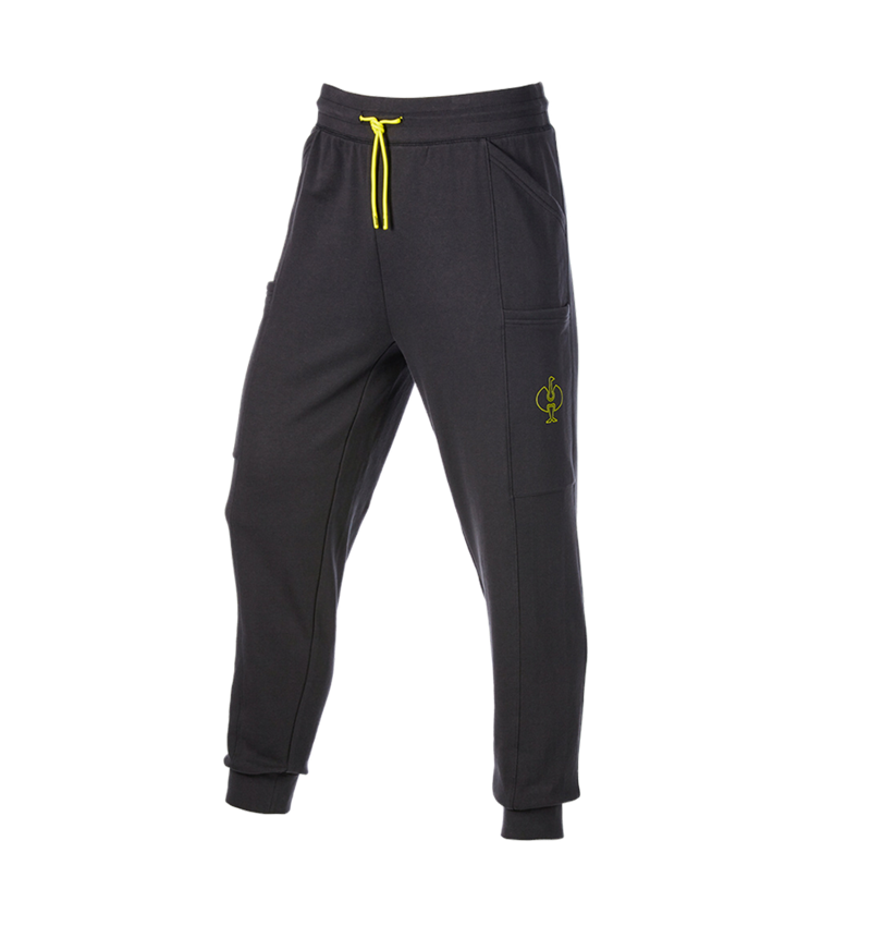 Accessoires: Sweat Pants light e.s.trail + schwarz/acidgelb 5