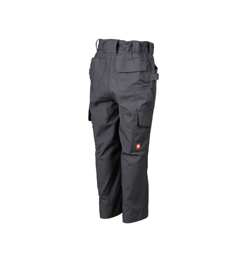 Hosen: Double Front Bundhose e.s.e:pic ripstop, Kinder + carbongrau 6