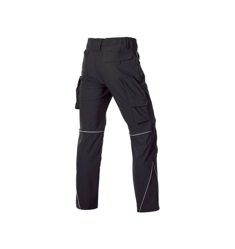 Arbeitshosen: Stretch Bundhose e.s.line.core + schwarz/platin 7