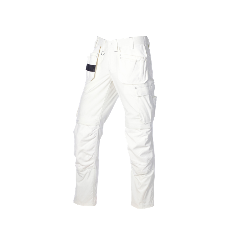 Arbeitshosen: Stretch Holster Bundhose e.s.line.core + weiß/platin 5